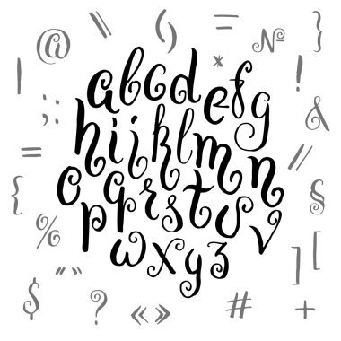 tipografik sayıları ve sembolleri