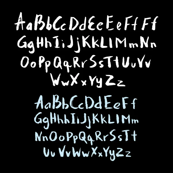 Alphabet en calligraphie police — Image vectorielle