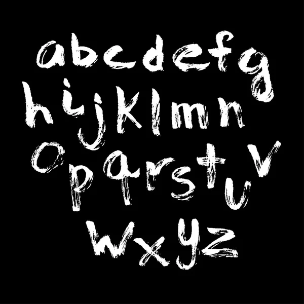 Alphabet in kalligrafischer Schrift — Stockvektor