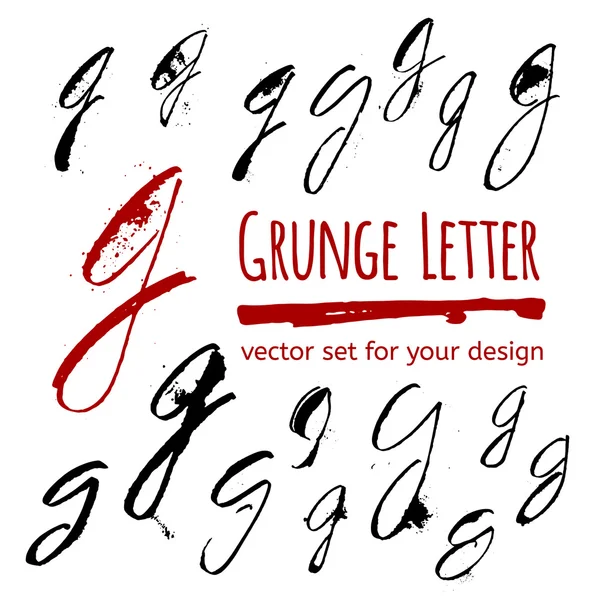 Grunge G letras — Archivo Imágenes Vectoriales