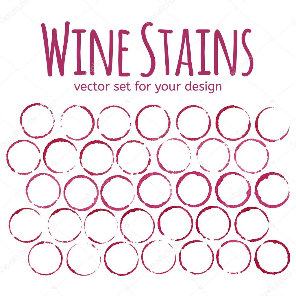 Red wine stains