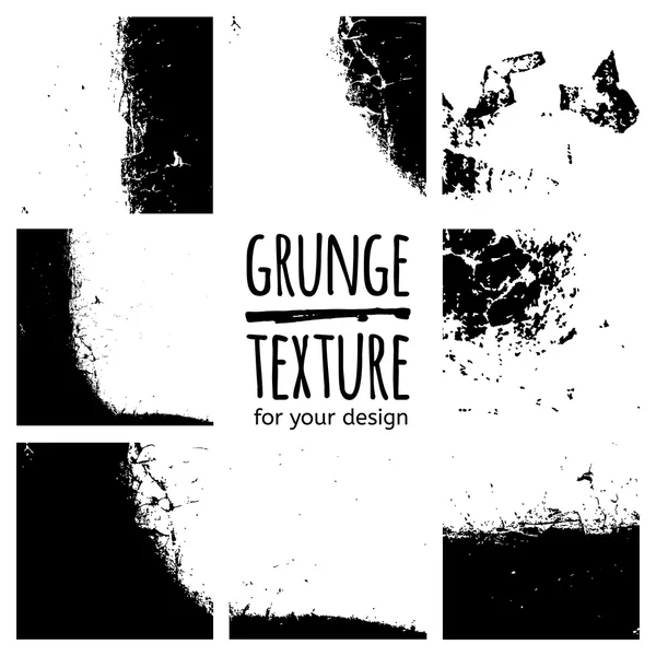 Grunge μαύρο υφές — Διανυσματικό Αρχείο
