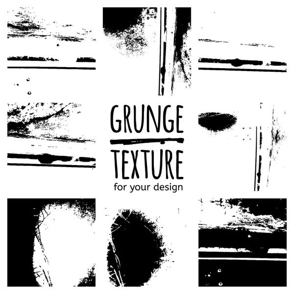 Grunge texture nere — Vettoriale Stock