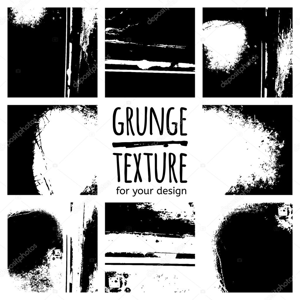 Grunge black textures