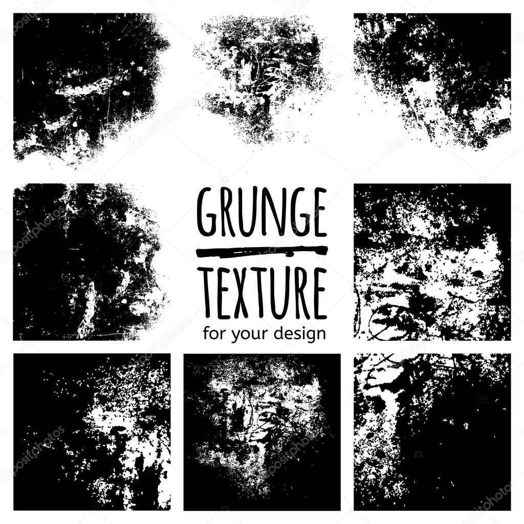 Grunge black textures