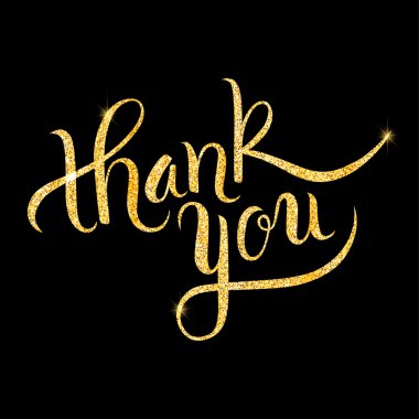 Teşekkür ederim altın harflerle