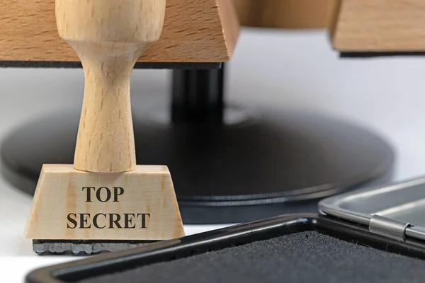 Σφραγίδα Τις Λέξεις Top Secret — Φωτογραφία Αρχείου