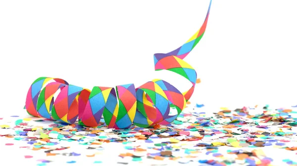 New Year Decoration Paper Snakes Confetti — Stock Photo, Image