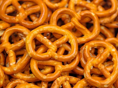 Yakın planda tuzlu kraker.