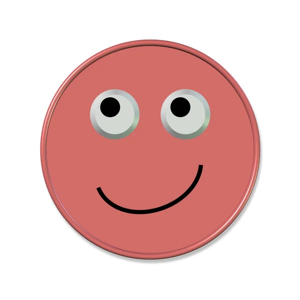 Emoticon Een Goed Humeur 3De Illustratie — Stockfoto