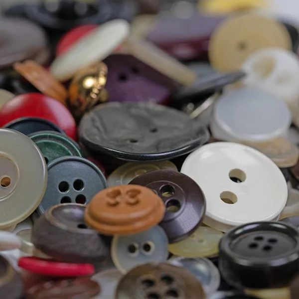 Old Clothes Buttons Close Royalty Free Stock Images