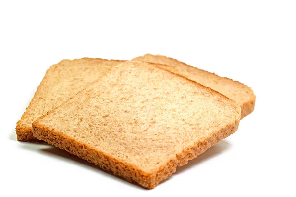 Beyaz Arka Planda Dilimlenmiş Tost Ekmeği — Stok fotoğraf