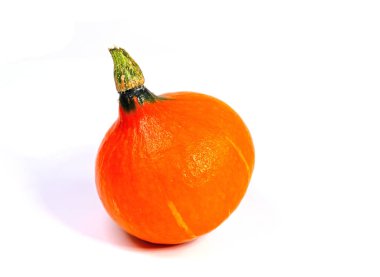 Kabağın beyaz arkaplana yakın plan görüntüsü