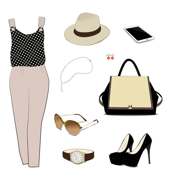 Costume pour femme — Image vectorielle