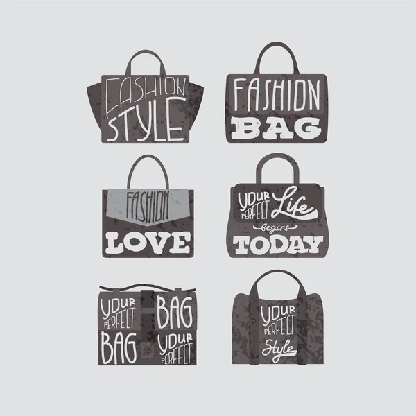 Bags quotes fashion Fashion bags set with fashion quotes on them
