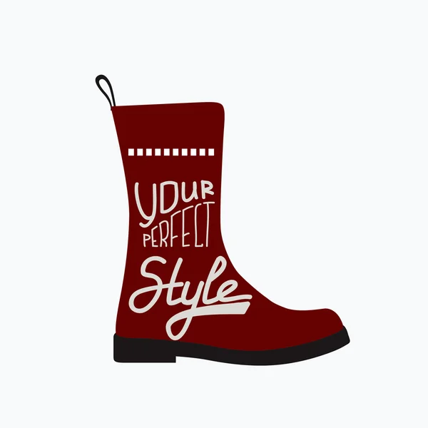 Shoe symbol -your perfect style — Stock Vector