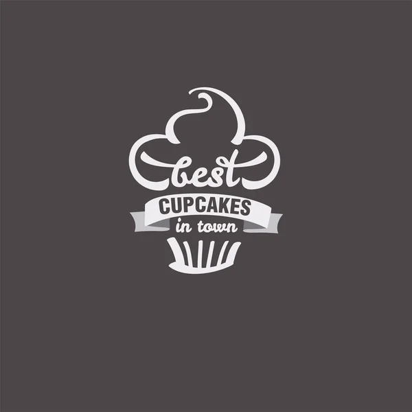 Melhores cupcakes da cidade —  Vetores de Stock