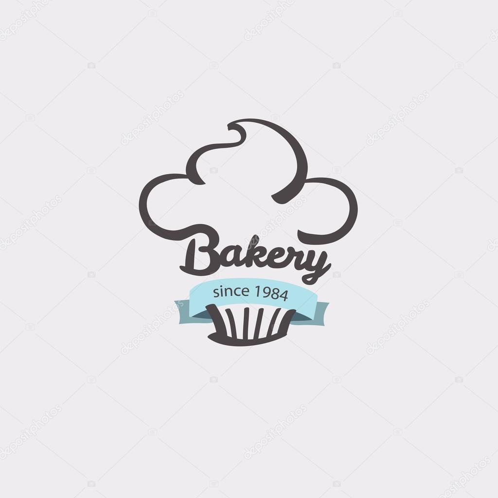 Vintage retro bakery logo badge.