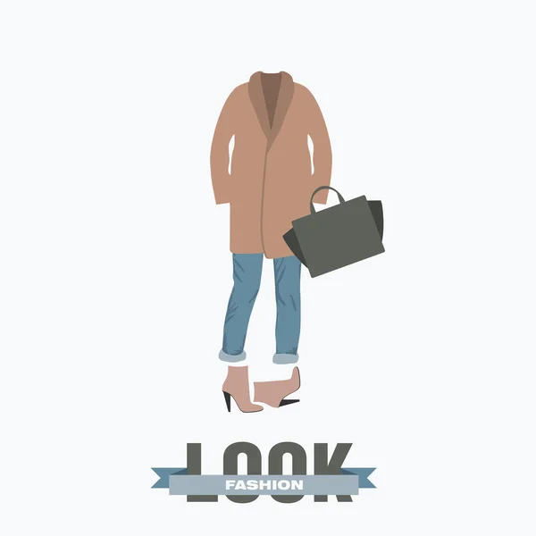 Ilustração de moda com tipo — Vetor de Stock