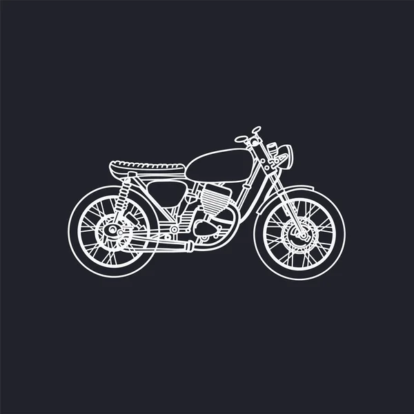 Klassisk vintage motorcykel — Stock vektor