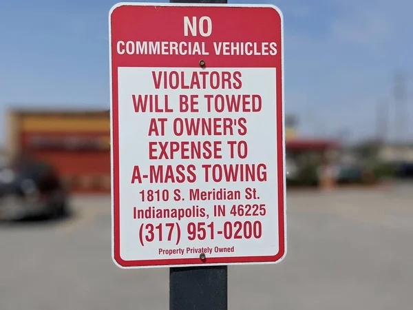 A No Commercial Vehicles Signage Outdoors
