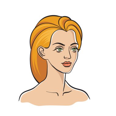 Yay - astrolojik sembolü, burç, Astroloji kadın portre oturum. 