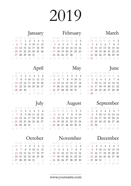 Muur kalender