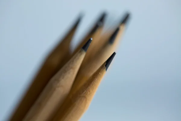 lead pencils in metal pot