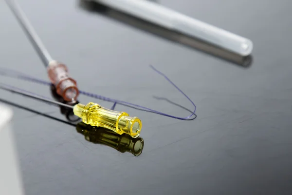 Syringe, medical injection. Medicine — Stock Photo, Image