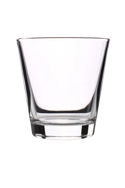 Copo de bebida, vidro elegante isolado em um fundo branco — Fotografia de Stock