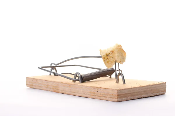Mousetrap. On a white background. — Stock Photo, Image