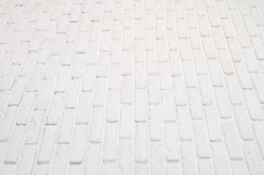 Wall white brick background