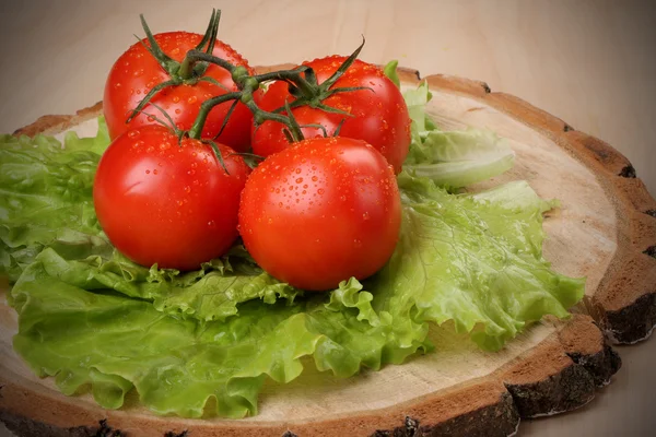上からファーム新鮮な有機トマト — ストック写真