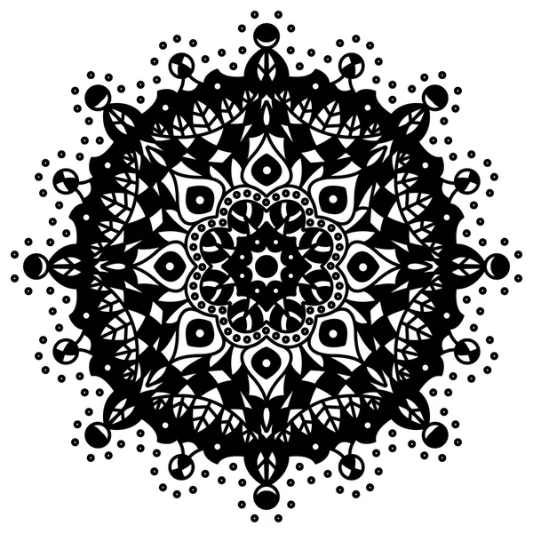 Mandala. Patrón de ornamento redondo . — Vector de stock