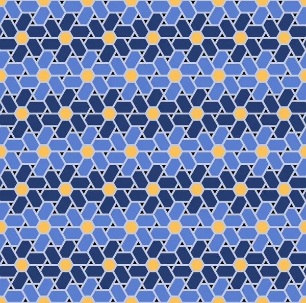 Geometrisches polygonales nahtloses Muster — Stockvektor