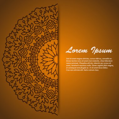 Mandala. yuvarlak süsleme desen. 