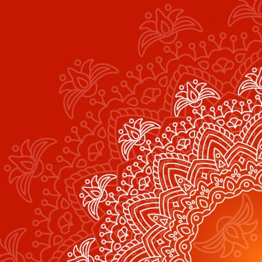 Mandala. yuvarlak süsleme desen. 