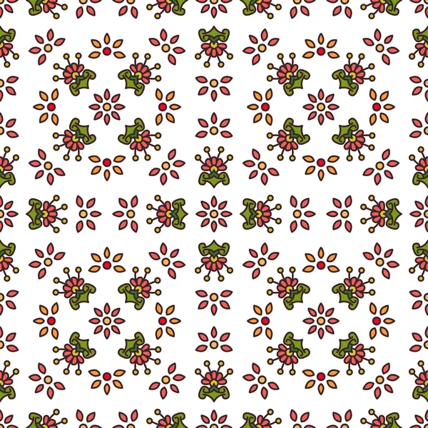 Flores simples patrón sin costura — Archivo Imágenes Vectoriales