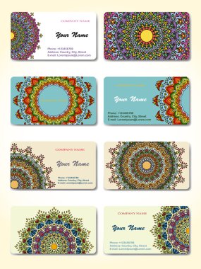 Koleksiyon kartvizit veya davet. 