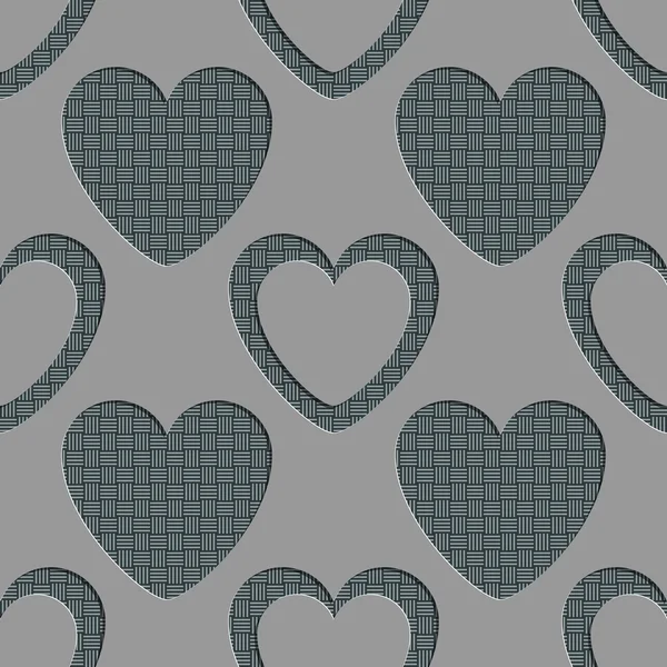 Seamless Hearts Pattern. — Stock Vector