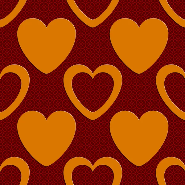 Seamless Hearts Pattern. — Stock Vector