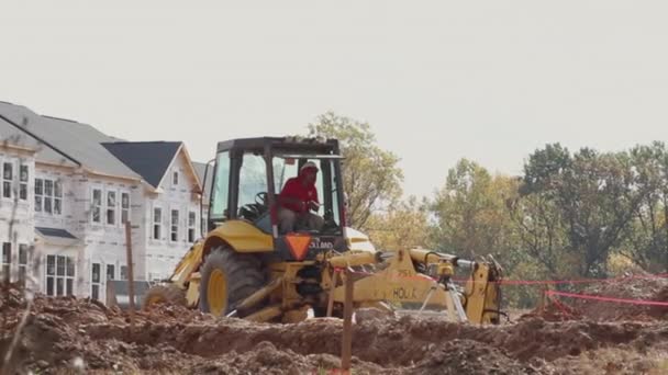 Clarksburg Usa 2020 Una Foresta Sta Trasformando Una Zona Residenziale — Video Stock