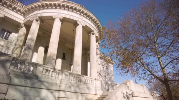 Washington Сша 2020 Будівля Конституційного Залу Національного Товариства Дочок Американської — стокове відео