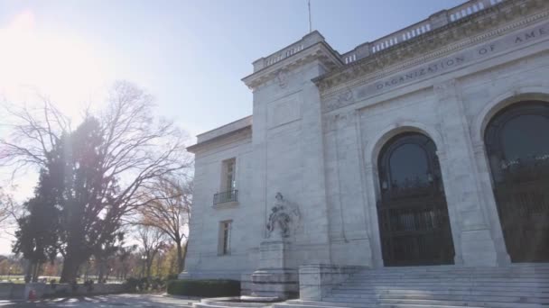 Washington Abd 2020 Amerikan Eyaletleri Örgütü Nün Genel Merkezinin Görüntüsü — Stok video