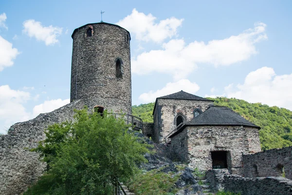 Замок Strekov в долині річки Лабе — стокове фото