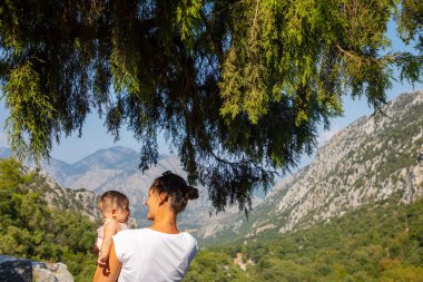 Türkiye 'nin Antalya kenti yakınlarındaki Termessos antik kentinden dağ manzarası
