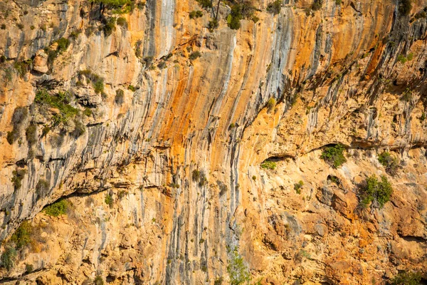 Vista Rocha Como Fundo Parque Natural Guver Canyon Perto Antalya — Fotografia de Stock