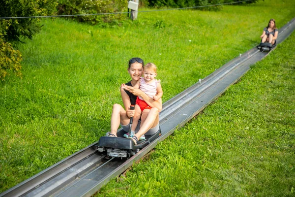 Prague, Czech Republic - 5.08.2021: Bobova draha or bobsled in Prague, Czech Republic — Stock Photo, Image