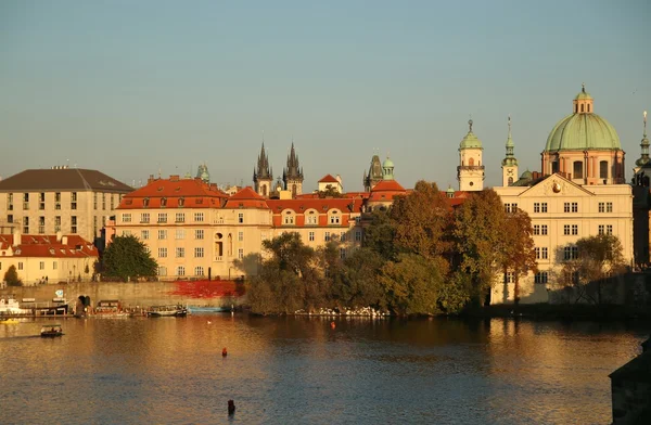 Zachód słońca w Pradze — Zdjęcie stockowe