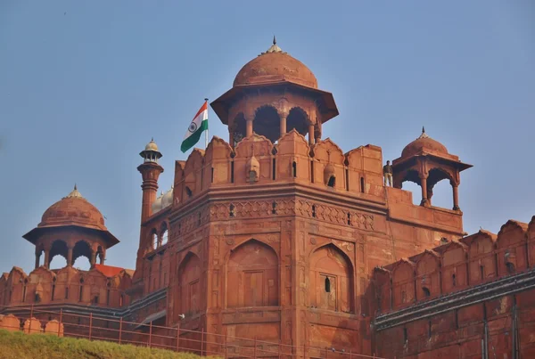 Rode Fort in Delhi stad — Stockfoto